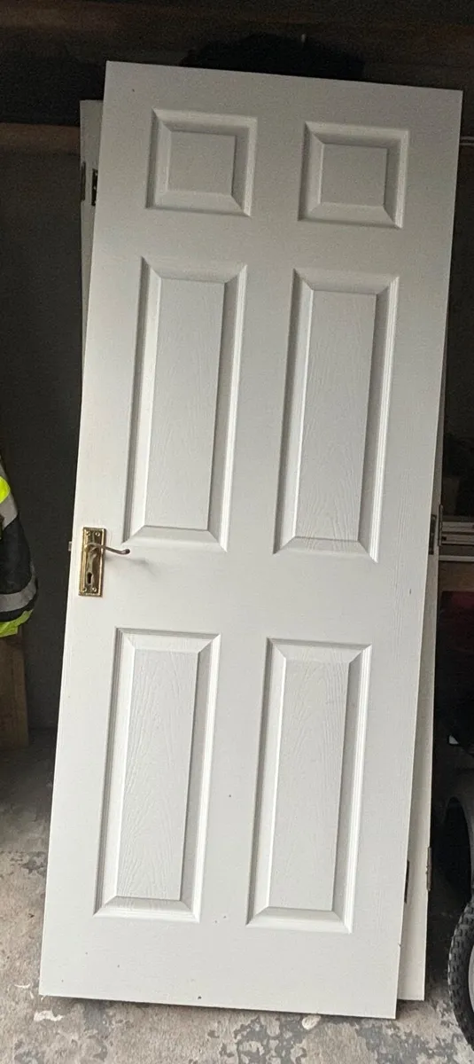 Doors white and pine - Image 1