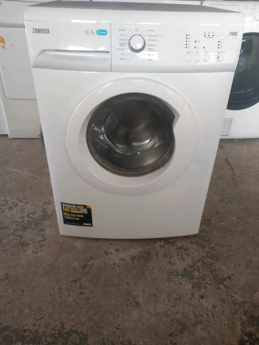 Zanussi 8kg washing machine 1400 spin - Image 1