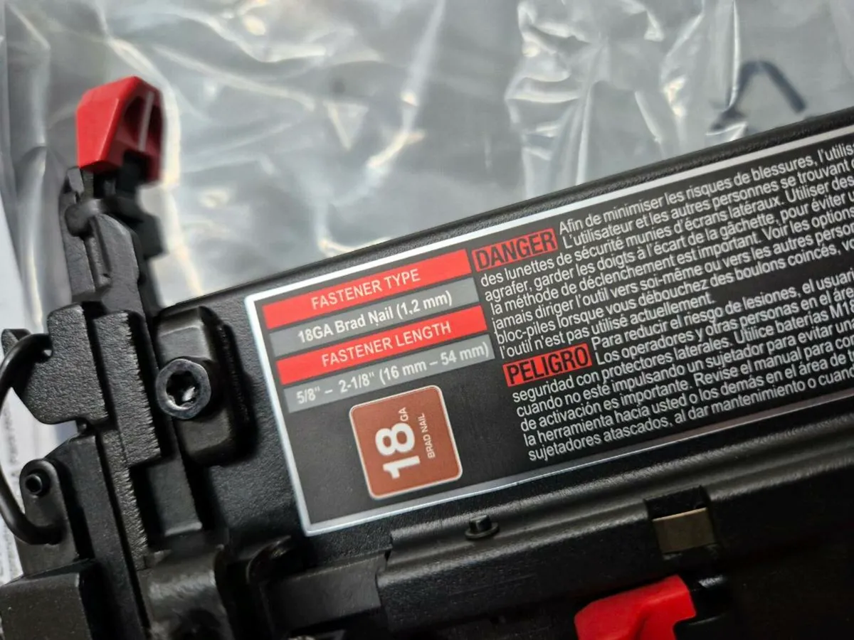 Milwaukee M18 Fuel 2nd Fix 18 Gauge Nail Gun Body - Image 3