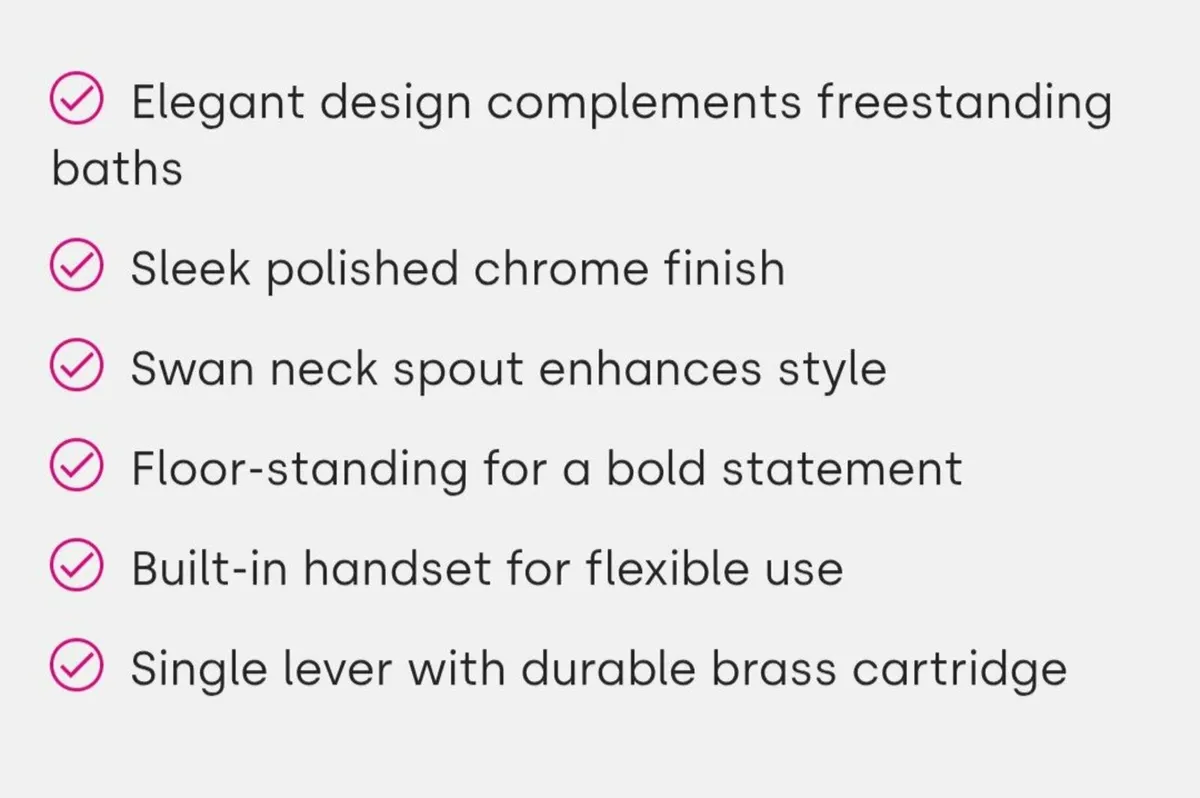 Bath and shower floor standing mixer - Image 3