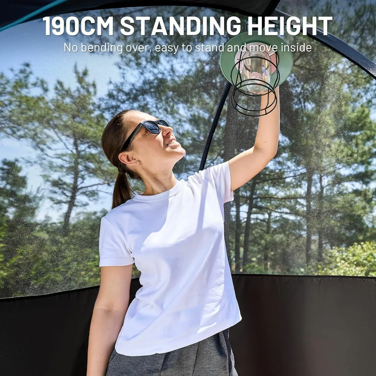 4 Man Tent Standing Height 190 cm Camping - Image 4