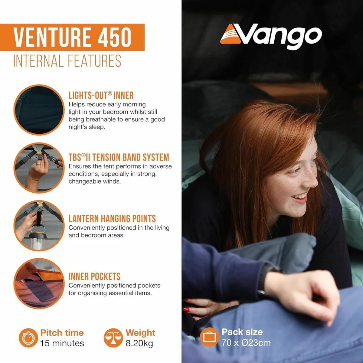 Venture 450 4 ManTunnel Tent - Image 4