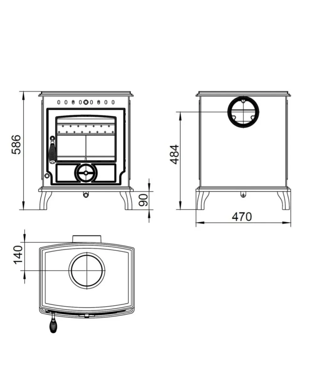 Henley  black enamel - Image 3