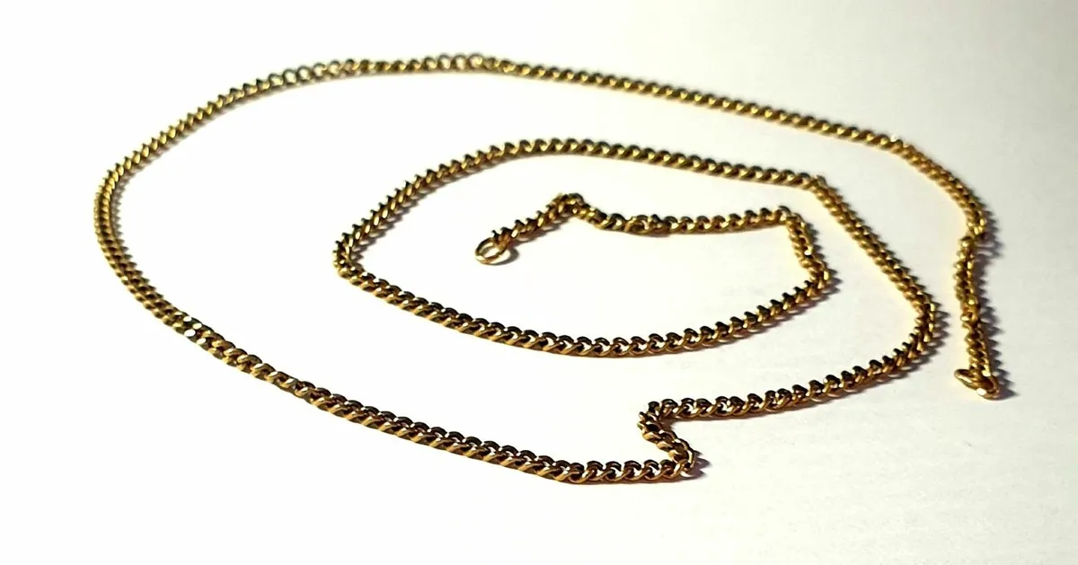 Vintage Hallmarked 9ct Gold 22" Chain - Image 2