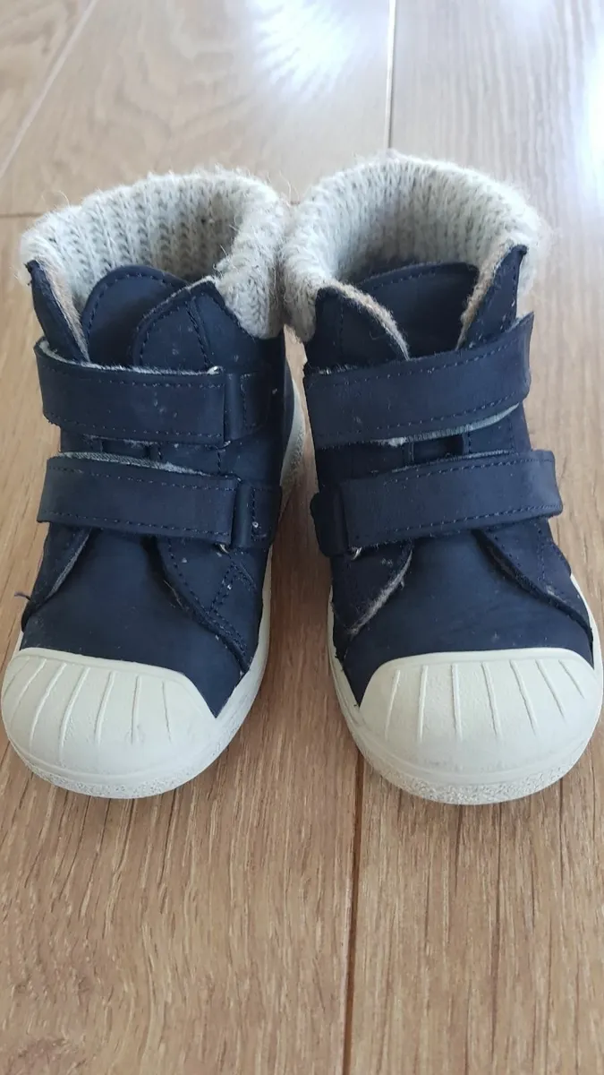 Toddler shoes – leather-size 23 ……  warm dark blue - Image 1