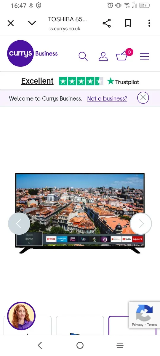 75 smart Tv