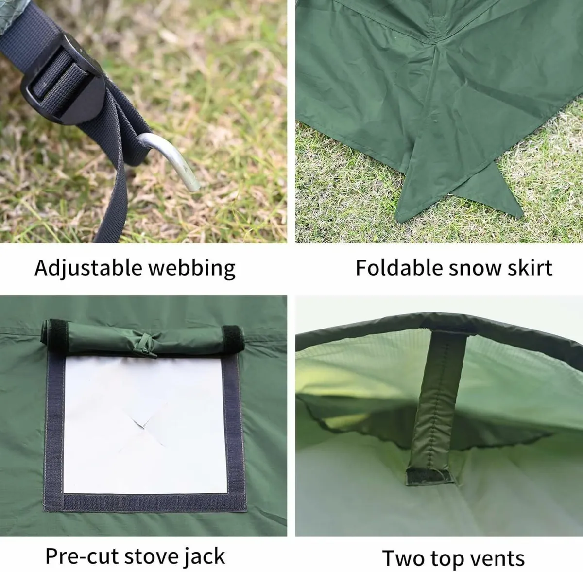 Hot Tent with Stove Jack and Snow Skirt 35 Person - Image 3
