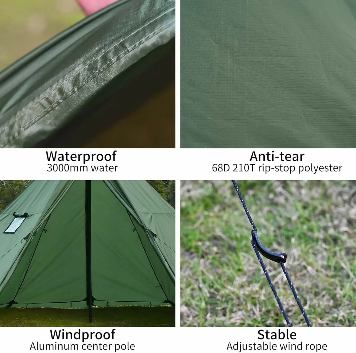 Hot Tent with Stove Jack and Snow Skirt 35 Person - Image 4
