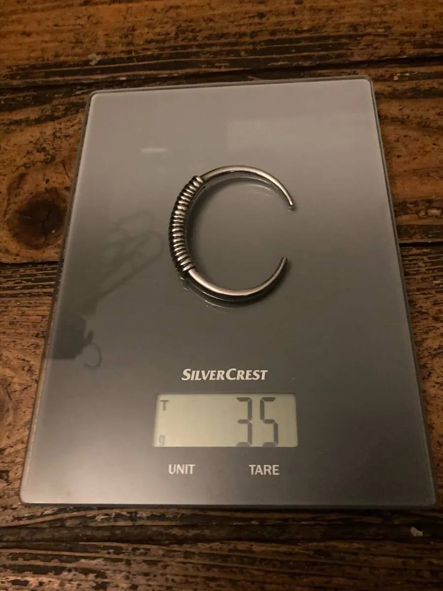 Sterling Silver Torc Bangle - Image 2