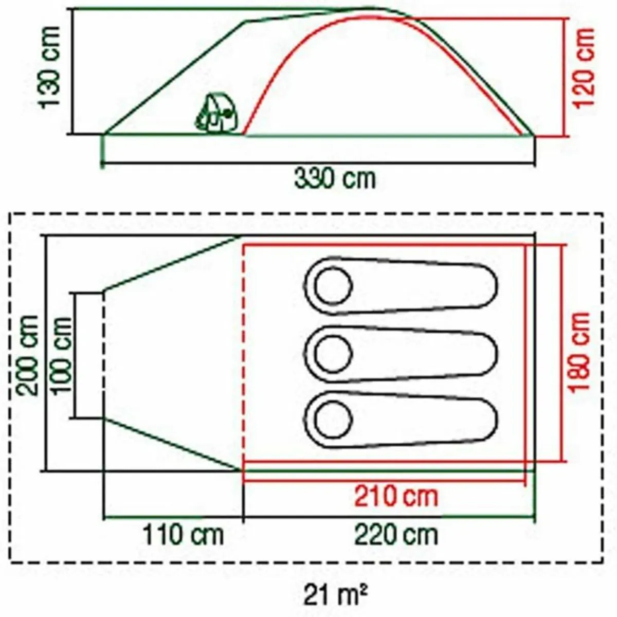 Kobuk Valley Camping Tent lightweight 4 Person - Image 3