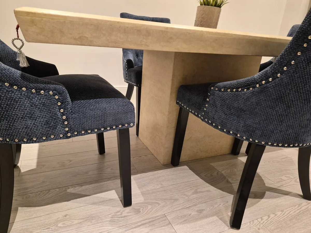 Dining Table (€150) chairs included (€550) - Image 2