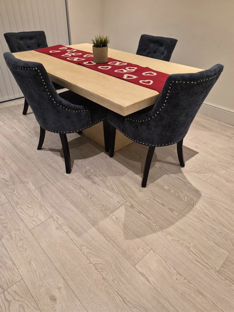 Dining Table (€150) chairs included (€550) - Image 3