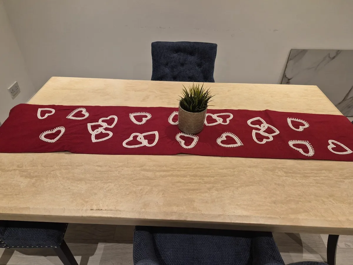 Dining Table (€150) chairs included (€550) - Image 4