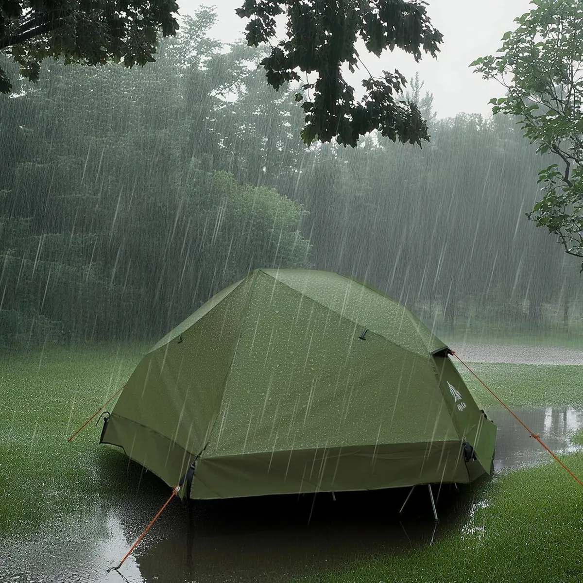 1 Man Tent Waterproof: Elevated with Camp Bed for - Image 3