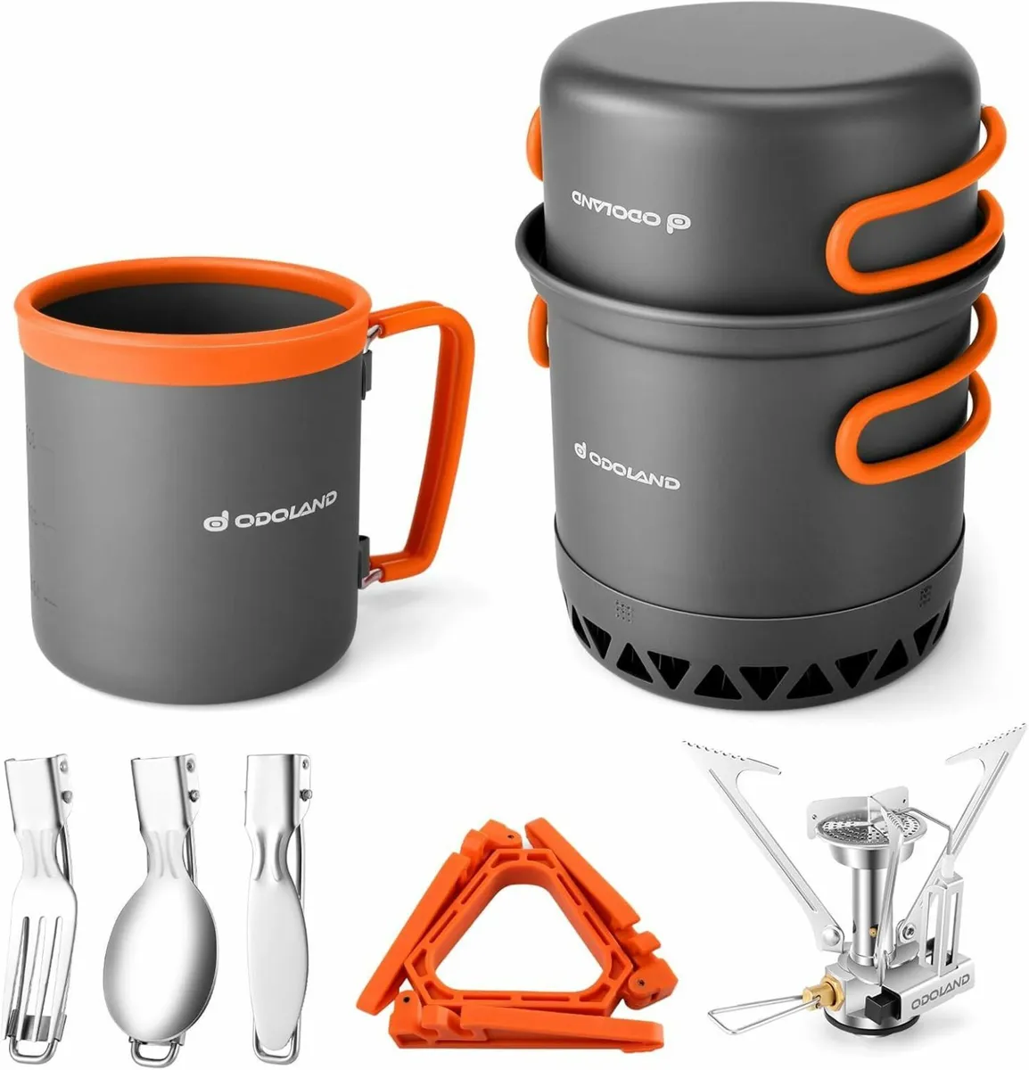 Camping Cookware Kit Outdoor Cooking Set Non - Image 1