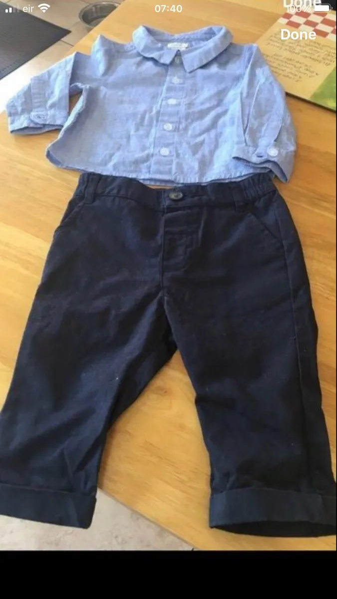 Boys two piece suit 3/6 mths €5 - Image 1