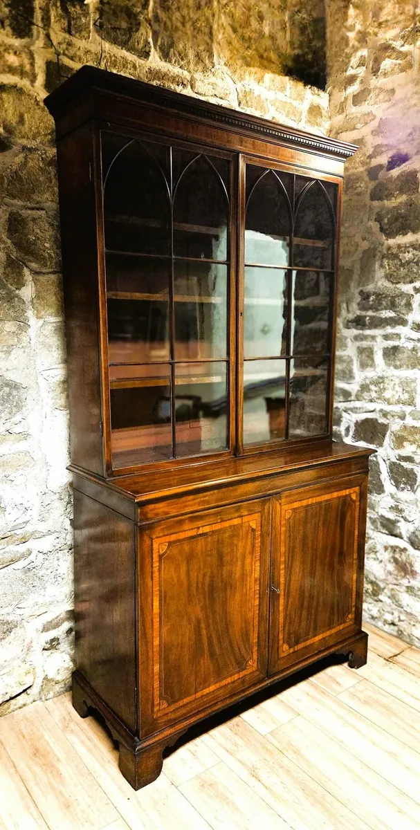 Georgian Mahogany Library Bookcase- Circa 1820 - Image 1