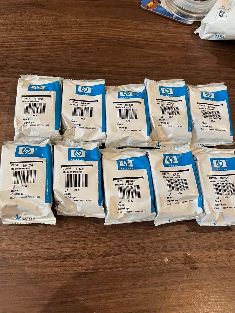 HP 62XL Original Ink  High Yield Black x10