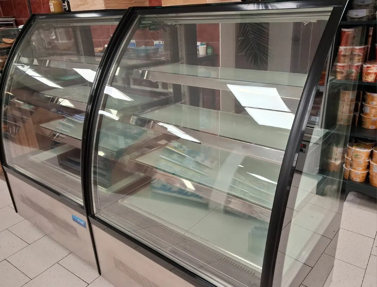 2  Black UniFrost Display Fridges - Image 1