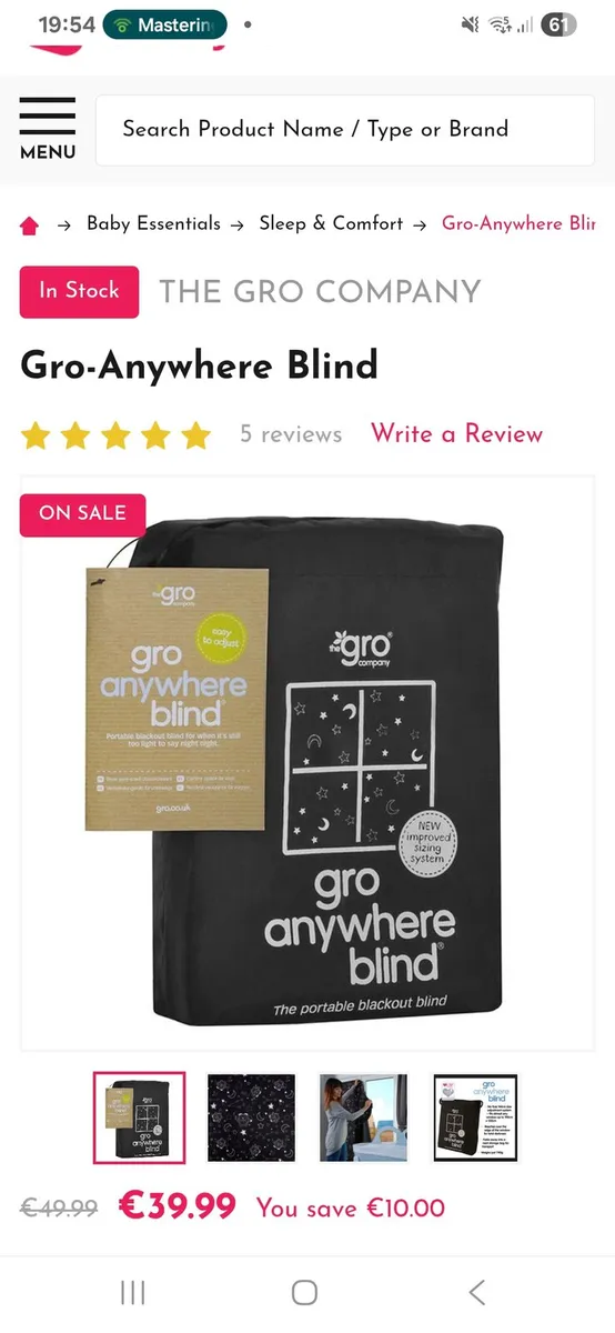 Gro Anywhere Blackout Blind - Image 1