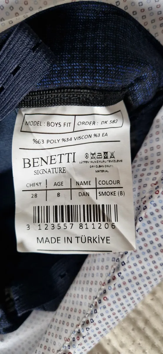Boys Benetti Suit - Image 3