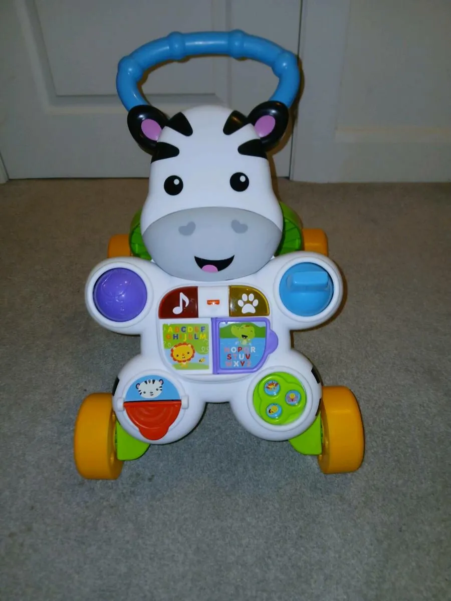 Fisher Price - Walk With Me Zebra Baby Walker - Image 1