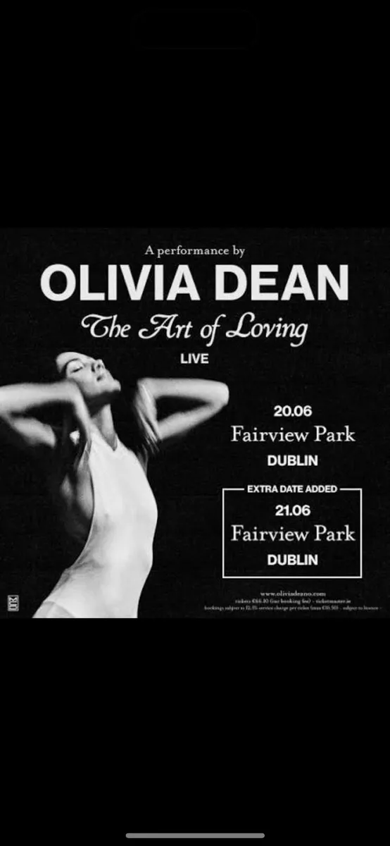 𝗢𝗹𝗶𝘃𝗶𝗮 𝗱𝗲𝗮𝗻 𝘁𝗶𝗰𝗸𝗲𝘁𝘀