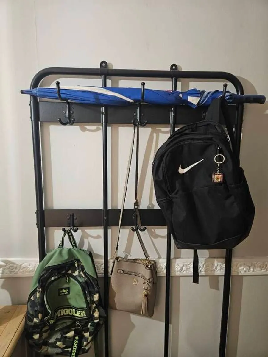 Coat Stand with bench and shoe shelves - Image 2