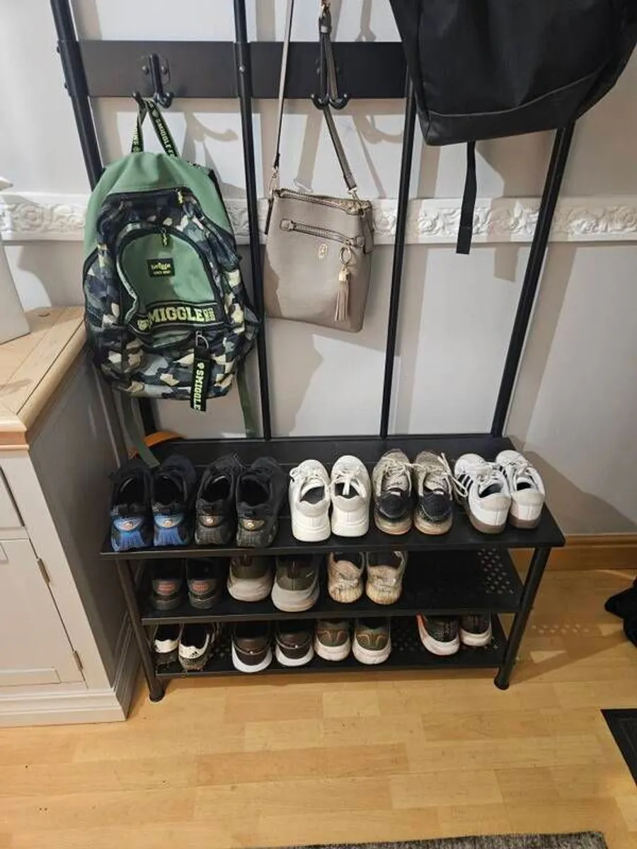 Coat Stand with bench and shoe shelves - Image 3