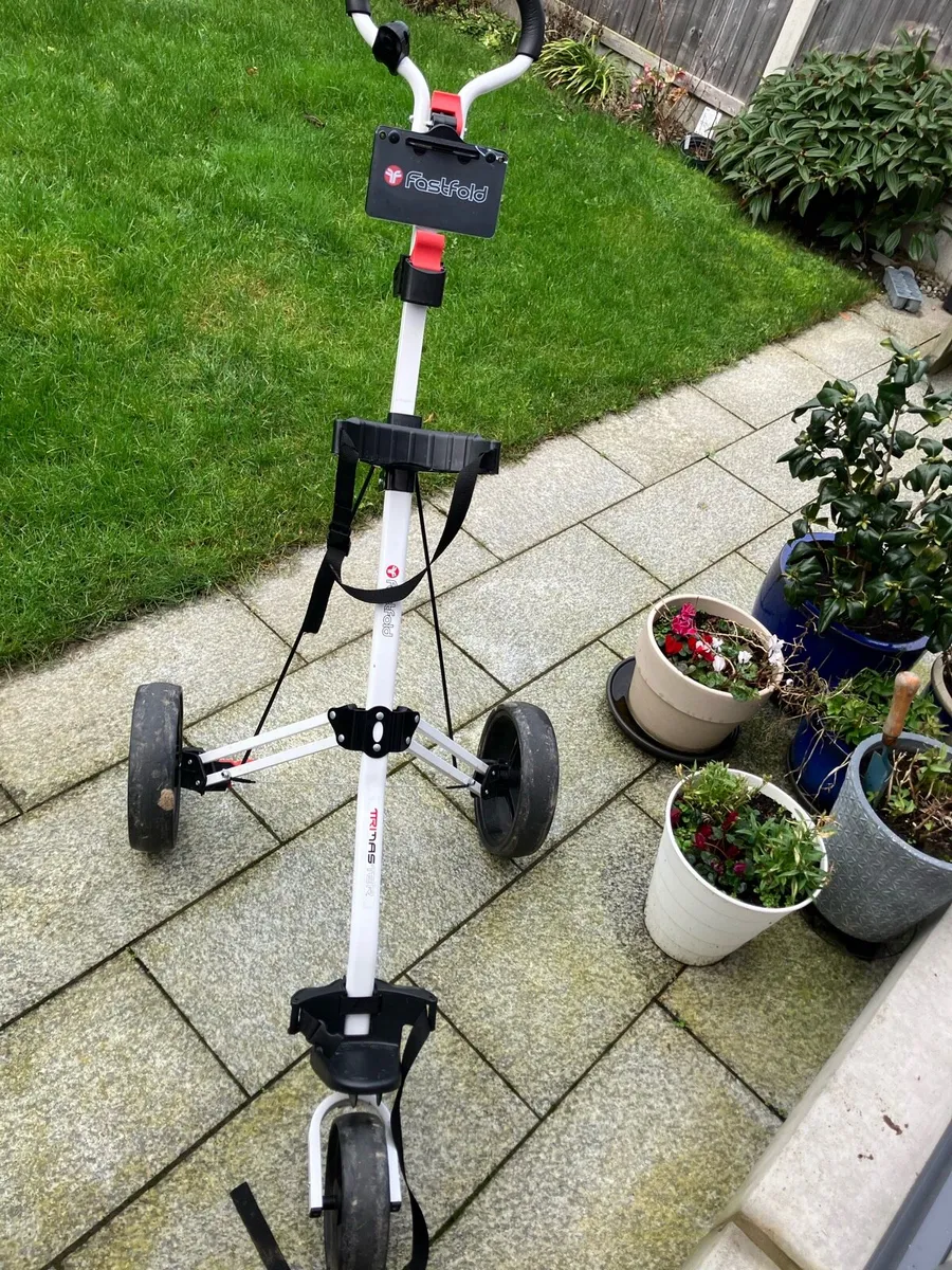 Fastfold push golf trolley bought in May - Image 1