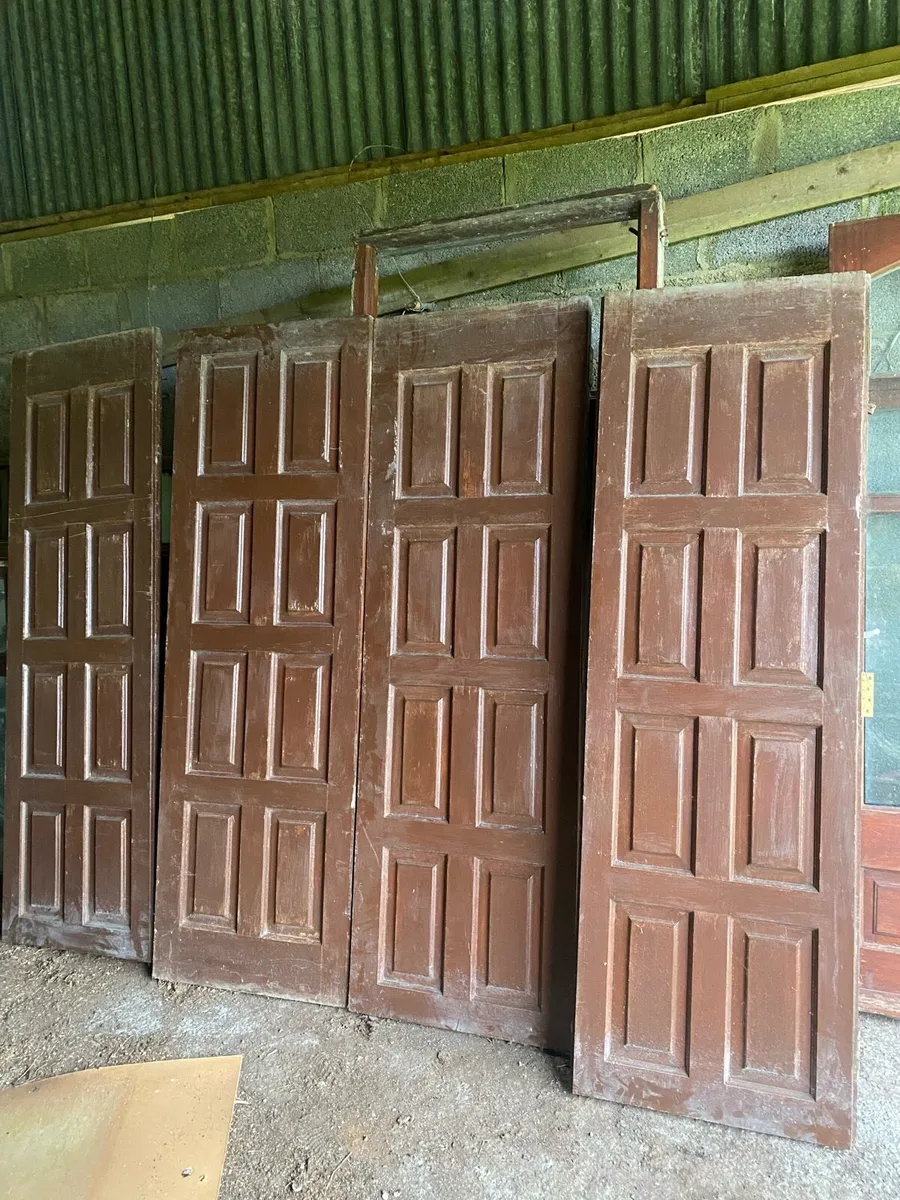 Teak garage doors - Image 1