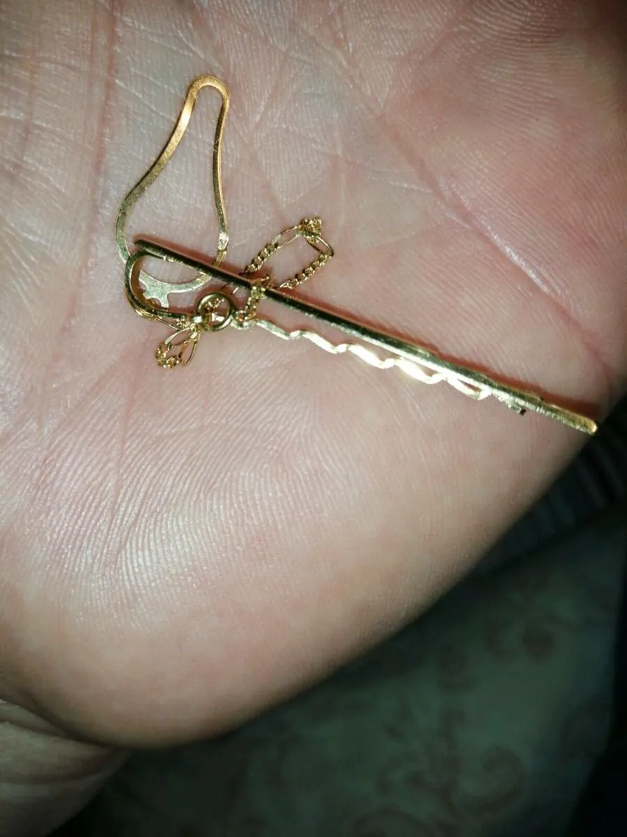 18 ct gold tie pin - Image 3