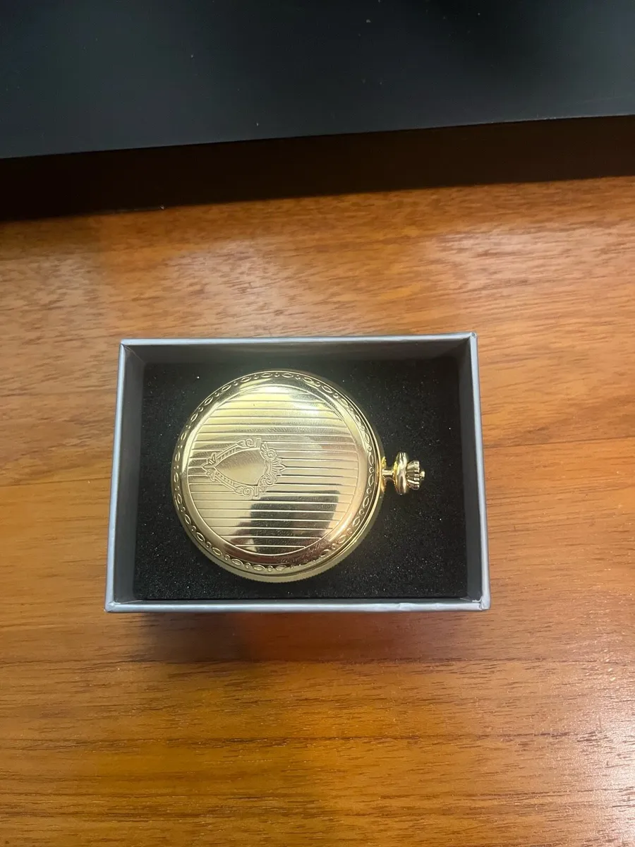 Vintage Glycine Swiss Gold Plated Pocket Watch - Image 3