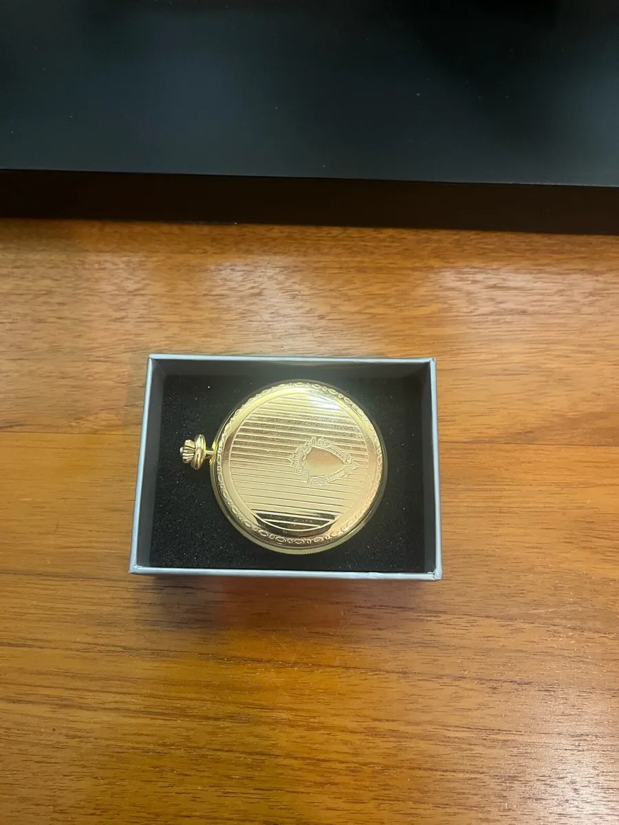 Vintage Glycine Swiss Gold Plated Pocket Watch - Image 4