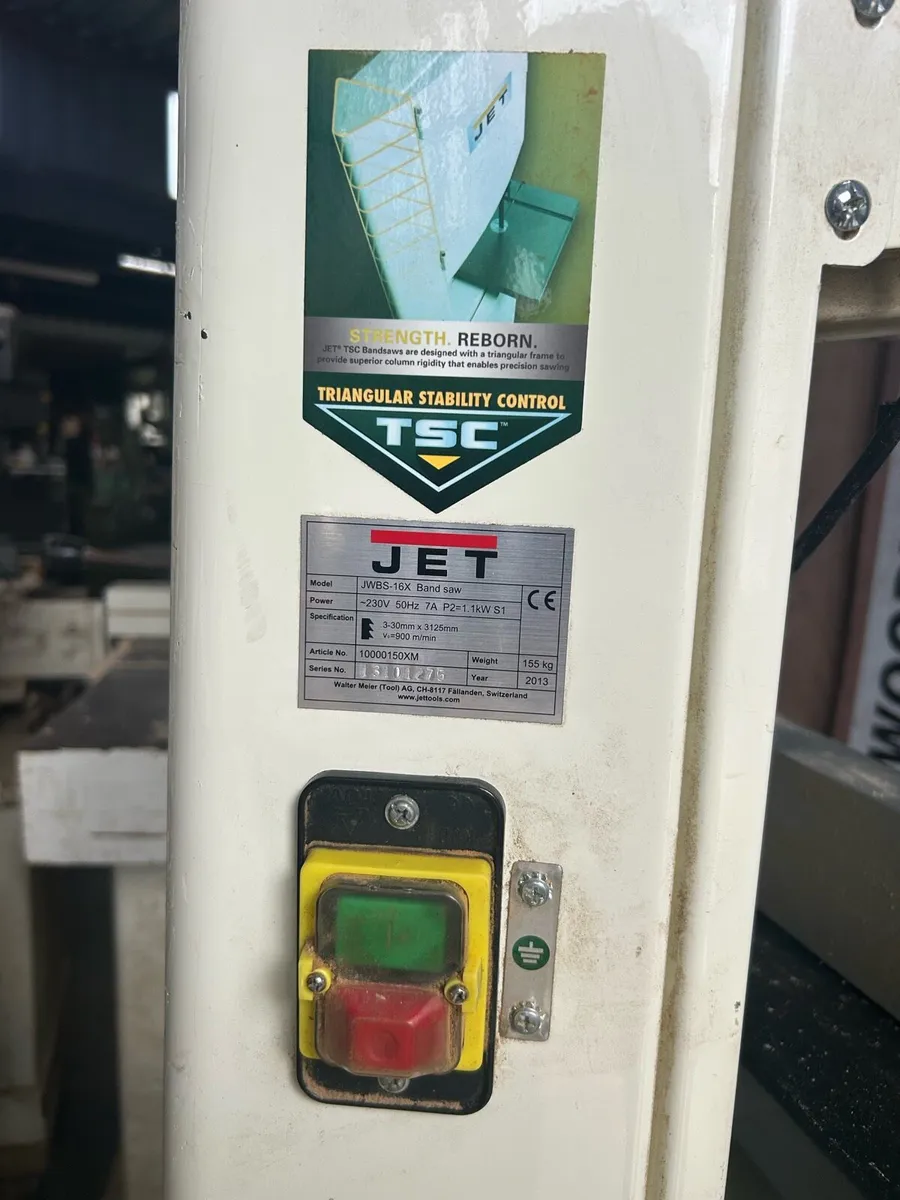 Jet 16” single phase bandsaw - Image 2