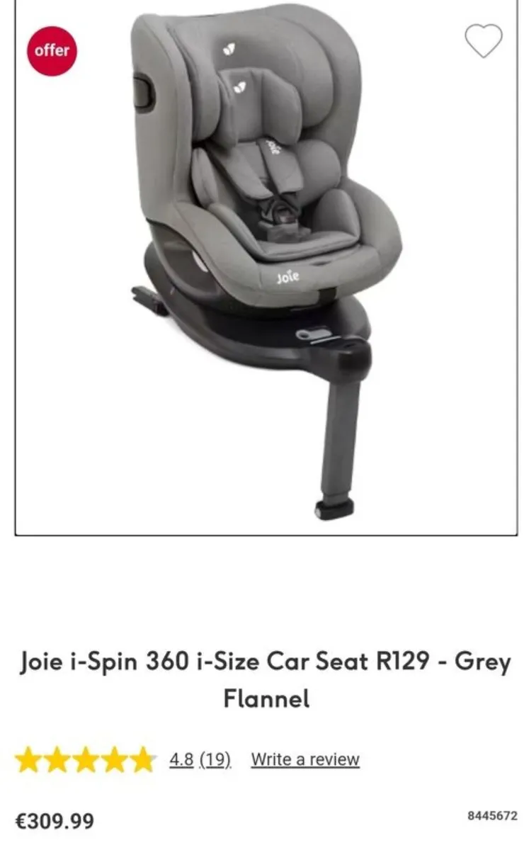 Joie i spin 360 swivel car seat - Image 4