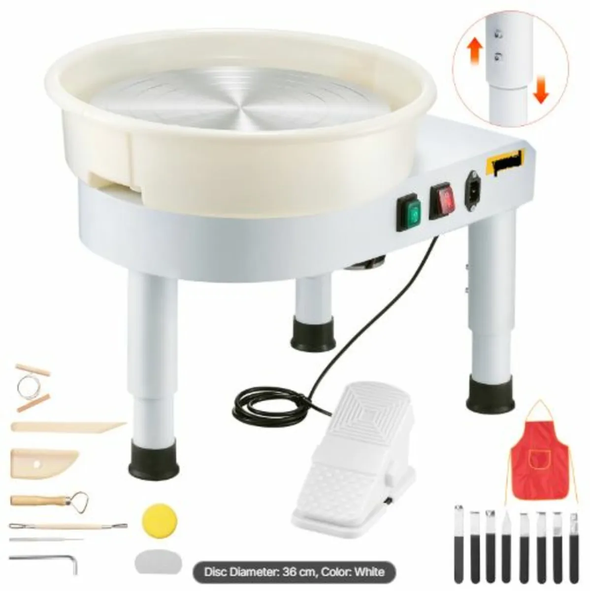 Pottery Wheel, 35 cm Ceramic Wheel Forming Machine - Image 1