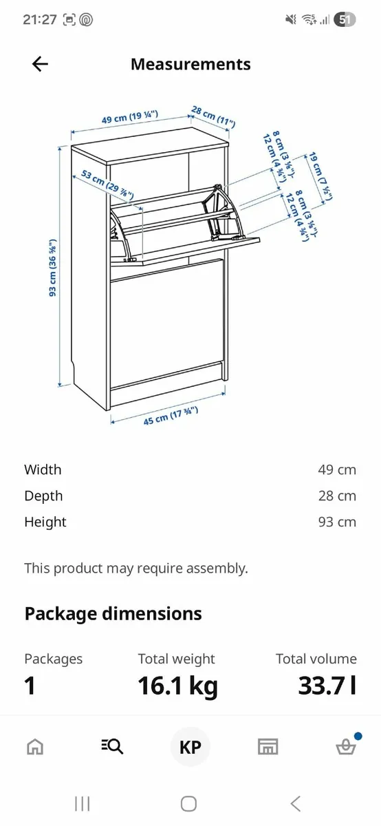 IKEA Bissa Shoe cabinet - Image 2