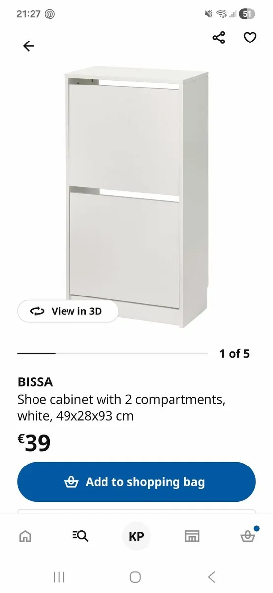 IKEA Bissa Shoe cabinet - Image 3