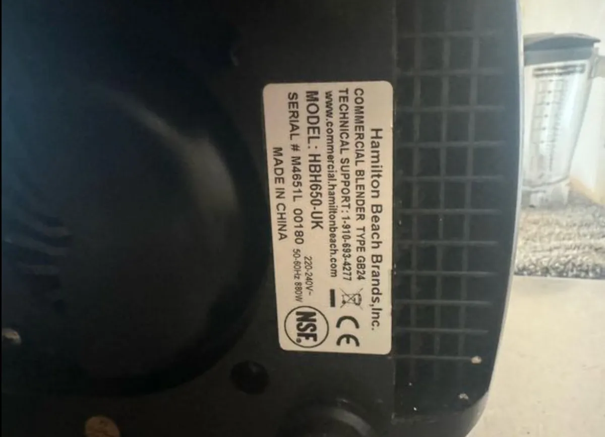 Hamilton Beach | High Performance Blender Hbh650 - Image 3