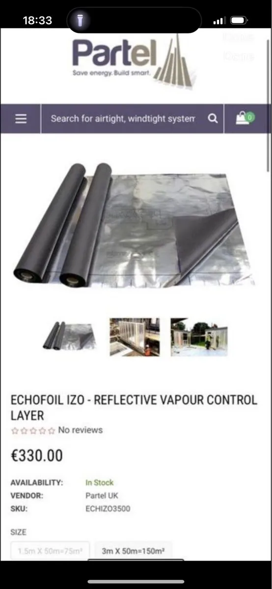 Echofoil Izo - Reflective Vapour Control Layer - Image 1