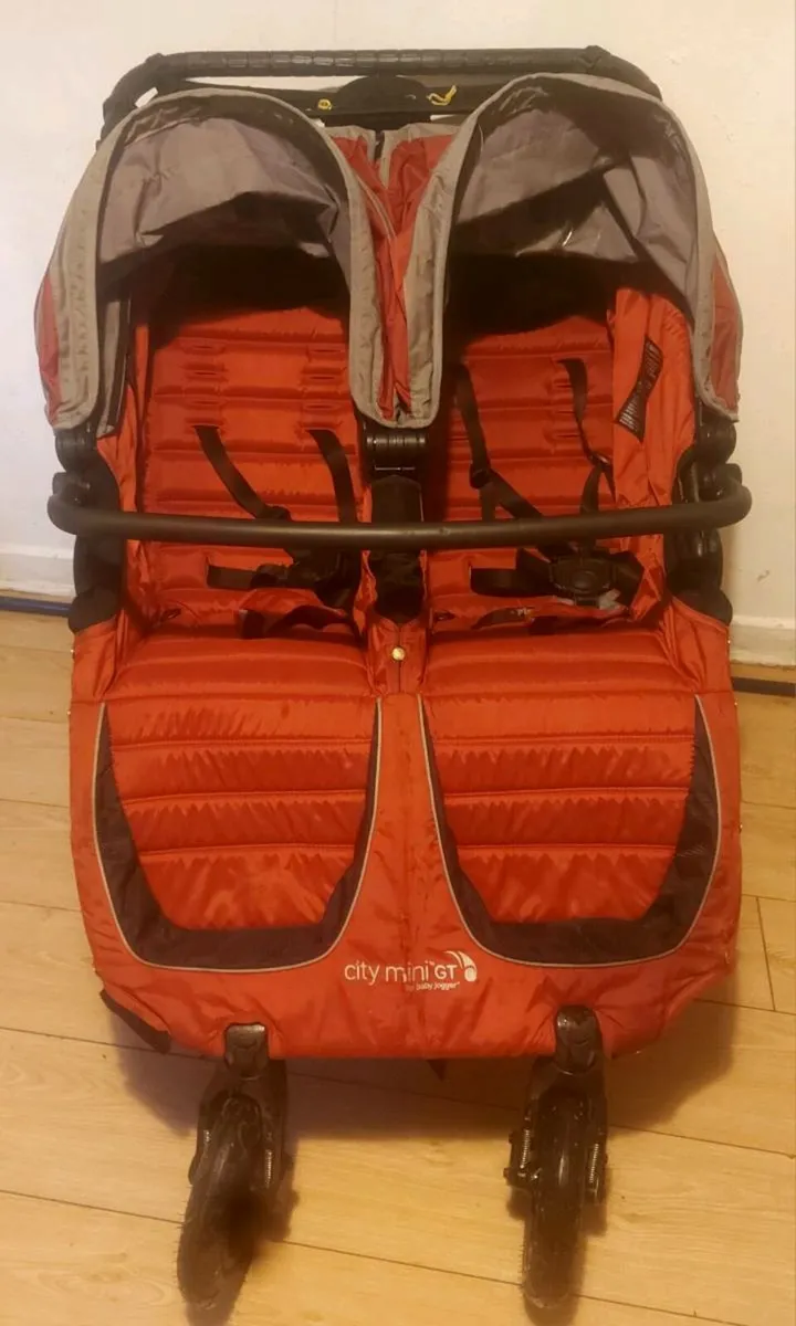 Baby jogger mini double buggy with rain cover - Image 2