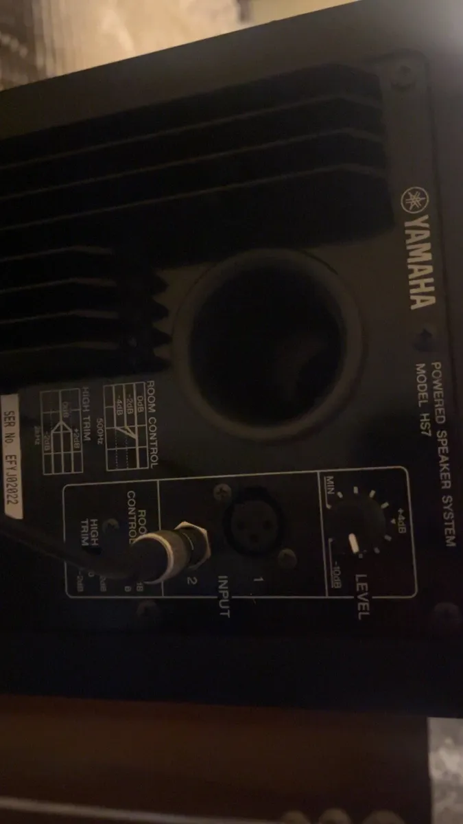 Yamaha HS7 Studio Monitors + Stands - Image 2