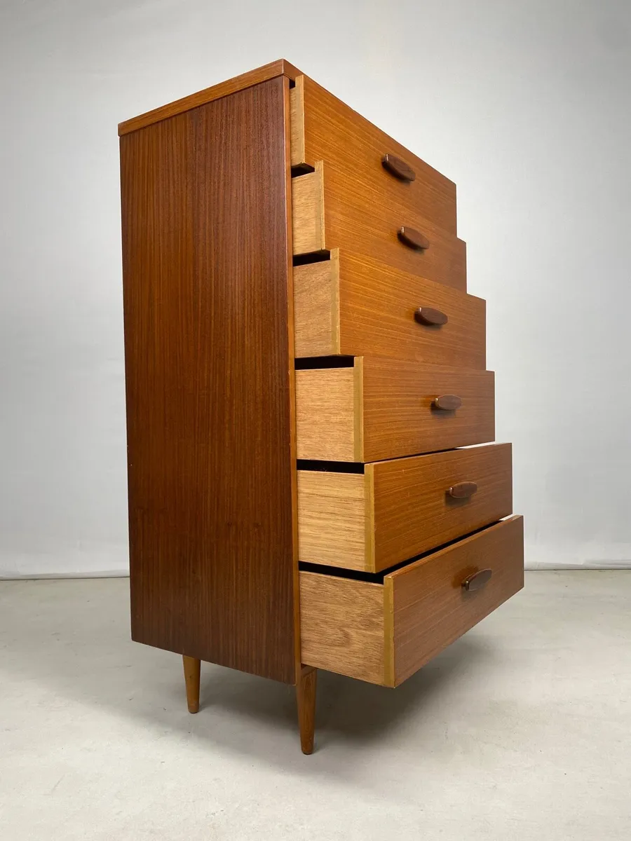 Stunning Mid Century Austinsuite Teak Tallboy - Image 4