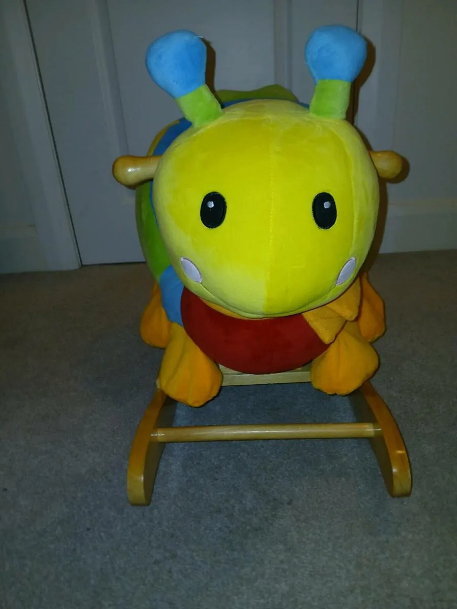 Wooden Rocking Caterpillar Toy - Image 1
