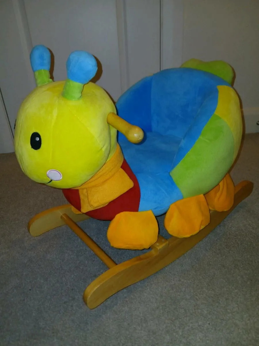 Wooden Rocking Caterpillar Toy - Image 2