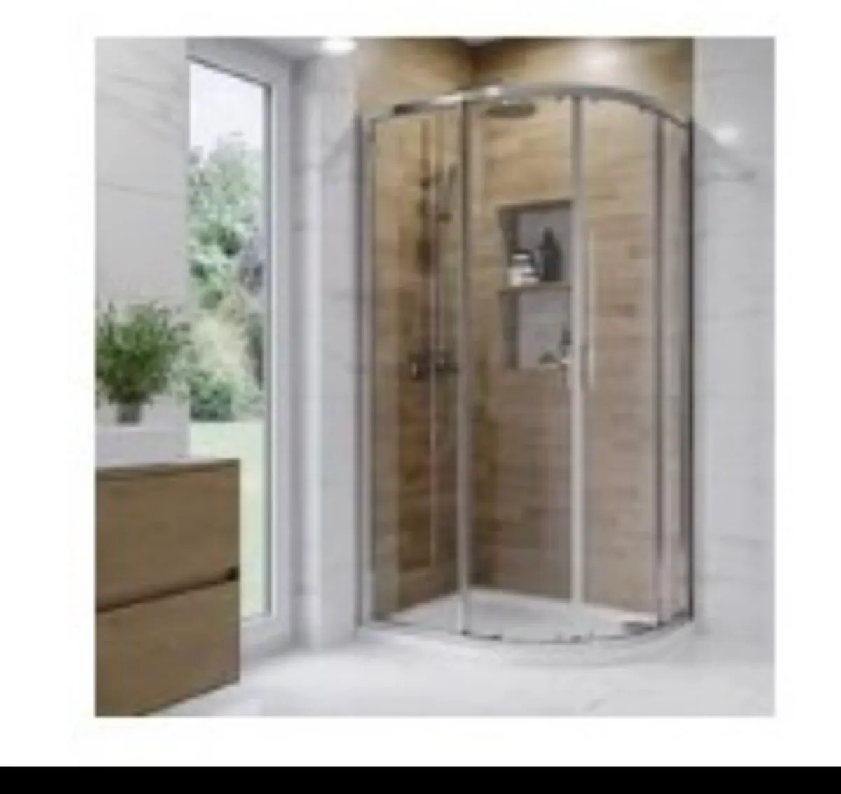 Enclosed shower and tray - Image 1