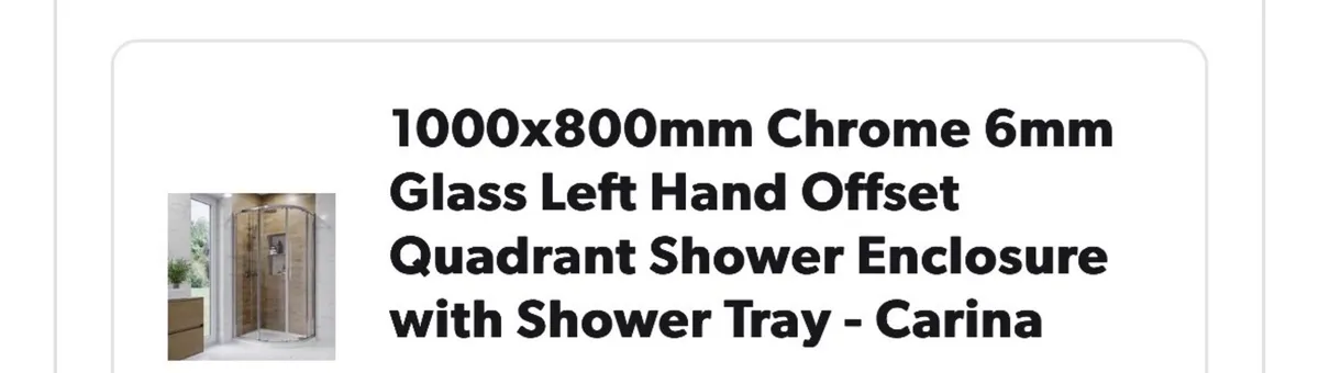 Enclosed shower and tray - Image 3