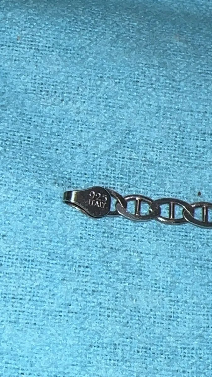 Ladies 925 Silver anchor Link bracelet 4.77g - Image 3