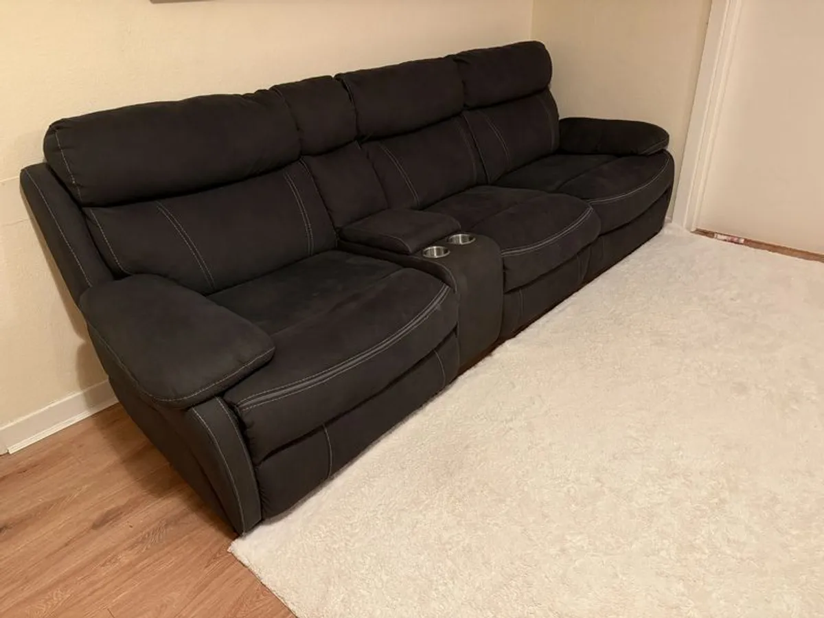 Hardy Corner Sofa | USB | Power Recliner | Grey - Image 3